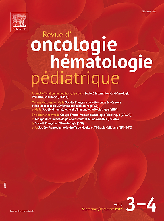 Go to journal home page - Revue d'Oncologie Hématologie Pédiatrique